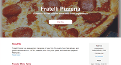 Desktop Screenshot of fratellipizzeriastatenisland.com